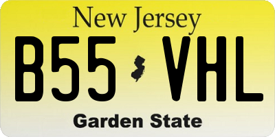 NJ license plate B55VHL