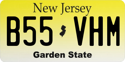 NJ license plate B55VHM