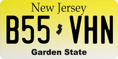 NJ license plate B55VHN