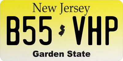 NJ license plate B55VHP