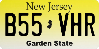 NJ license plate B55VHR