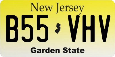NJ license plate B55VHV