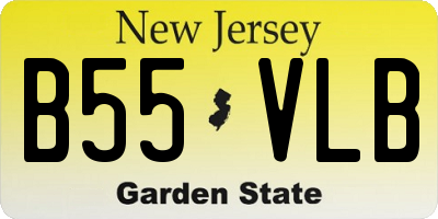 NJ license plate B55VLB