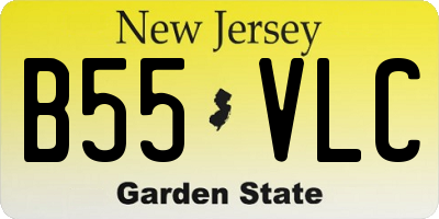 NJ license plate B55VLC