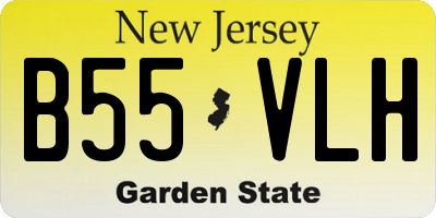 NJ license plate B55VLH