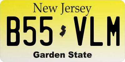 NJ license plate B55VLM