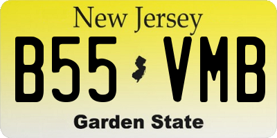 NJ license plate B55VMB