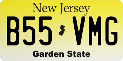 NJ license plate B55VMG