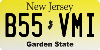 NJ license plate B55VMI