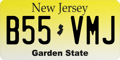 NJ license plate B55VMJ