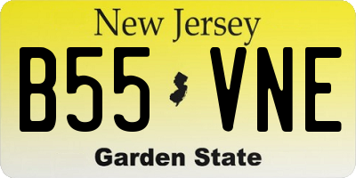 NJ license plate B55VNE