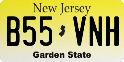 NJ license plate B55VNH