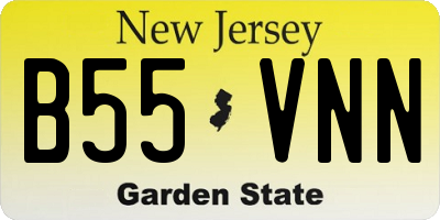 NJ license plate B55VNN