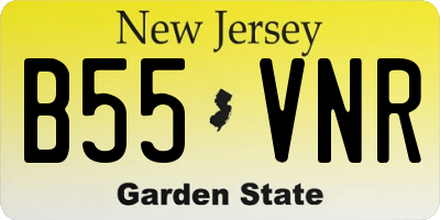 NJ license plate B55VNR