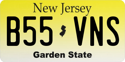 NJ license plate B55VNS