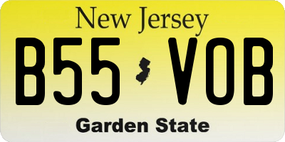 NJ license plate B55VOB