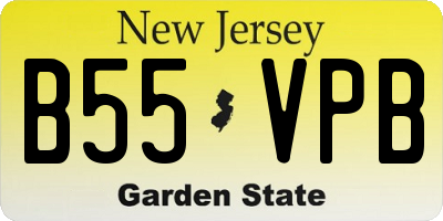 NJ license plate B55VPB