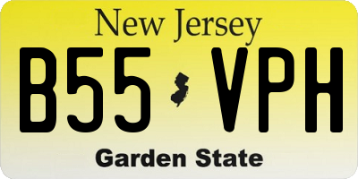 NJ license plate B55VPH