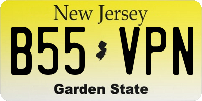 NJ license plate B55VPN