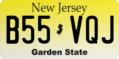 NJ license plate B55VQJ