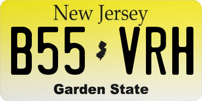 NJ license plate B55VRH