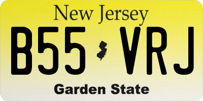 NJ license plate B55VRJ