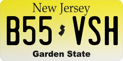 NJ license plate B55VSH