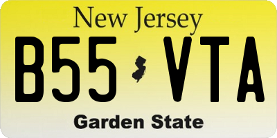 NJ license plate B55VTA