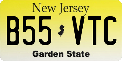 NJ license plate B55VTC