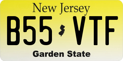 NJ license plate B55VTF