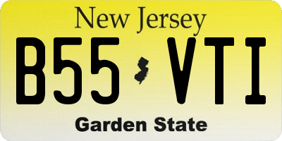 NJ license plate B55VTI