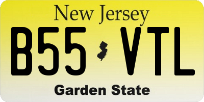 NJ license plate B55VTL