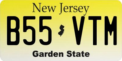 NJ license plate B55VTM