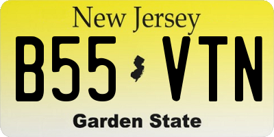 NJ license plate B55VTN