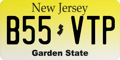NJ license plate B55VTP