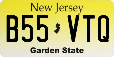NJ license plate B55VTQ