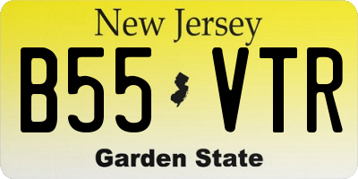 NJ license plate B55VTR