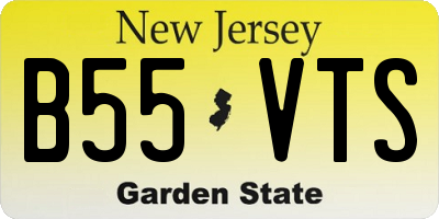 NJ license plate B55VTS