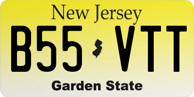 NJ license plate B55VTT