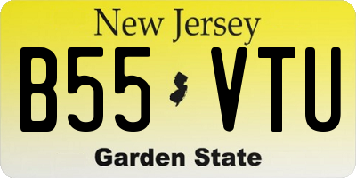 NJ license plate B55VTU