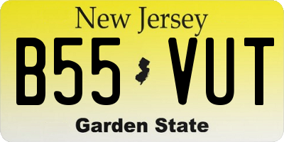 NJ license plate B55VUT
