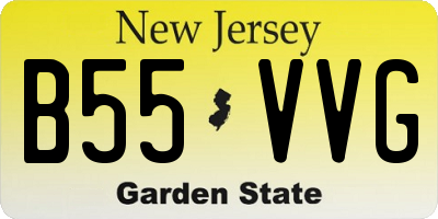 NJ license plate B55VVG