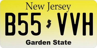 NJ license plate B55VVH