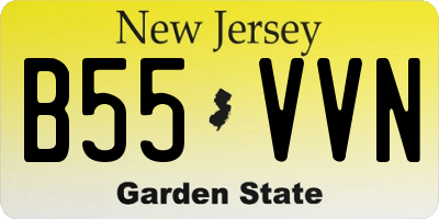 NJ license plate B55VVN