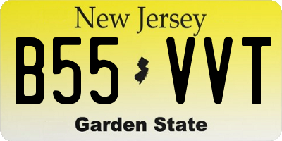 NJ license plate B55VVT