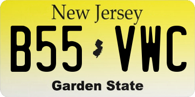 NJ license plate B55VWC