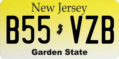 NJ license plate B55VZB