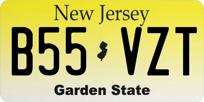 NJ license plate B55VZT