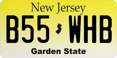 NJ license plate B55WHB