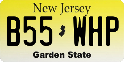 NJ license plate B55WHP
